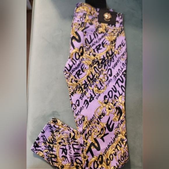 Versace Jeans Couture Baroque Monogram Pants - Picture 3 of 7
